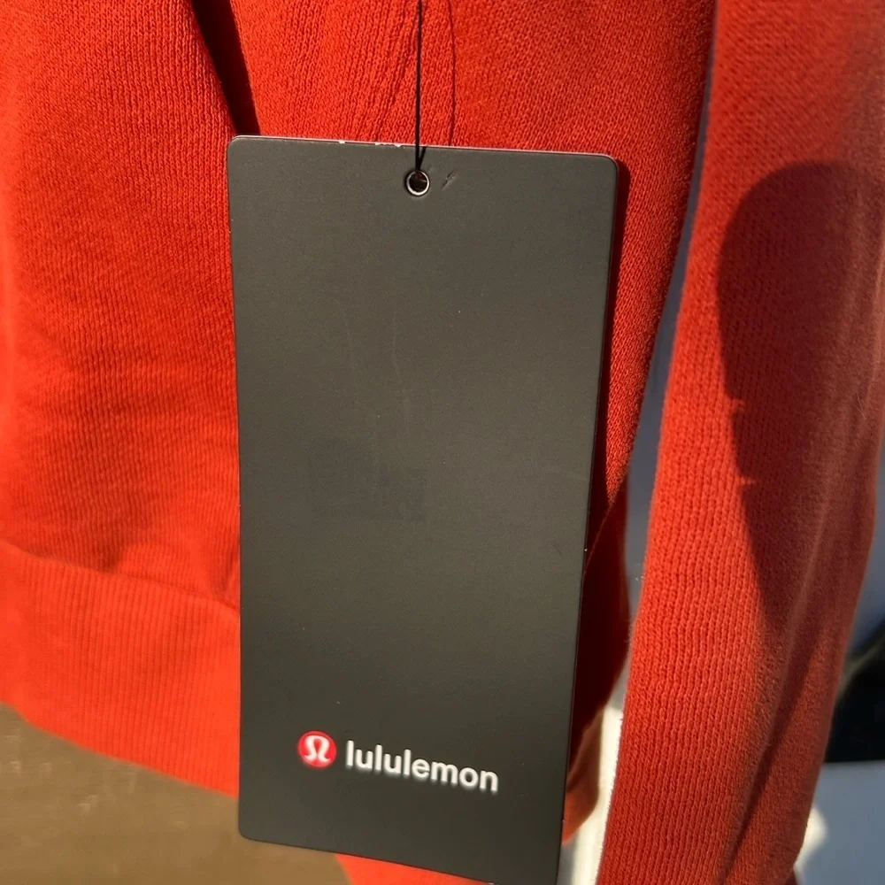 Lululemon Steady State Pullover Hoodie ATRU Autumn Rust NWT Size L Unisex Fall - Picture 5 of 17